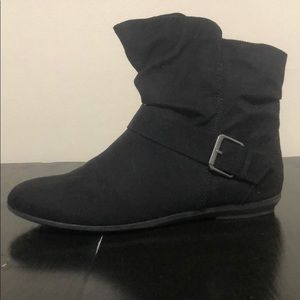 Lower East Side Natalee Black Ankle Flat Boot 9.5